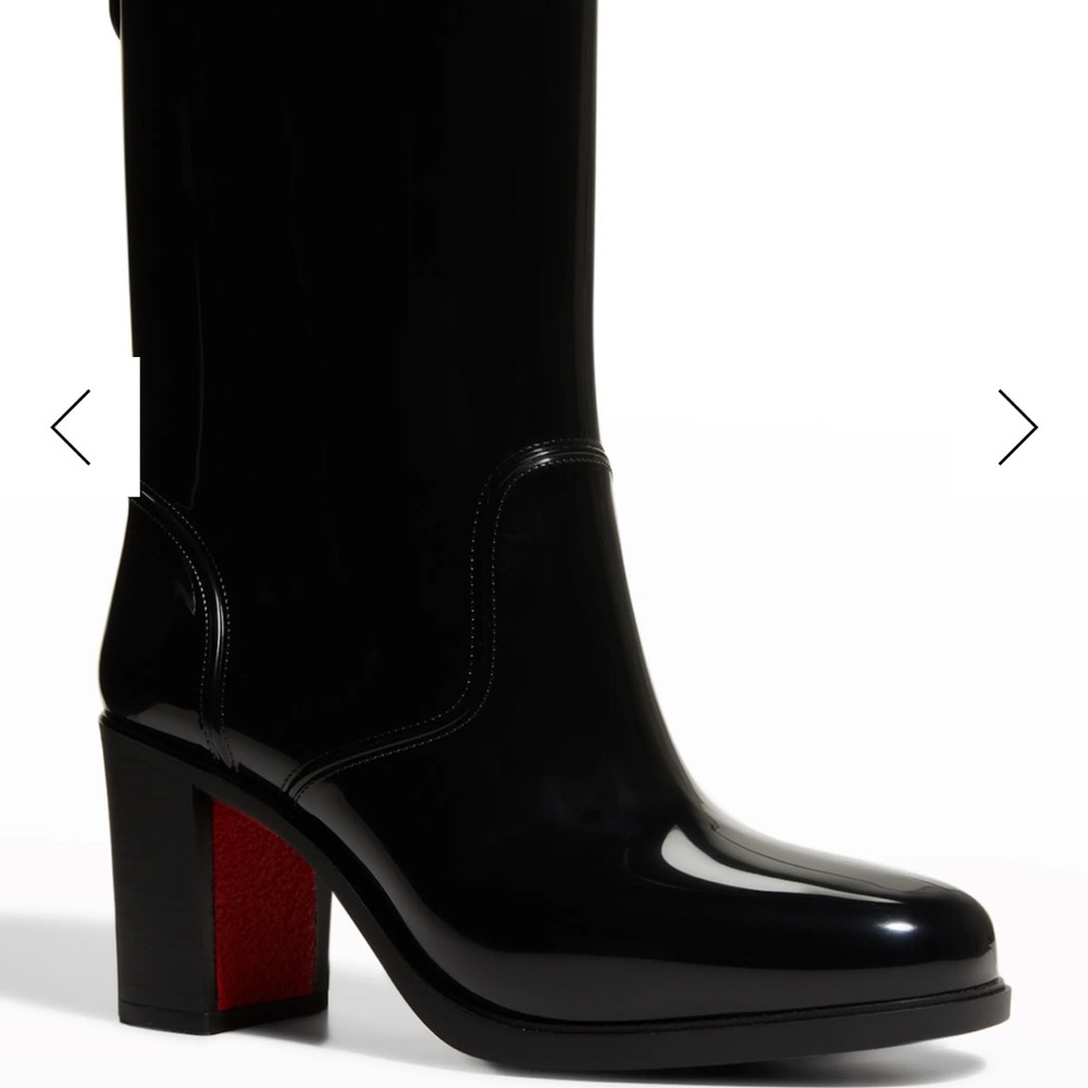 Women red bottom boots super cute with dress or skirts or some pants